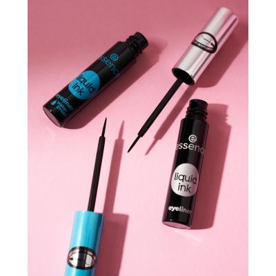 Essence Liquid Ink Eyeliner Waterproof Oční linka pro ženy 3 ml Odstín Black