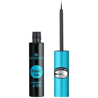 Essence Liquid Ink Eyeliner Waterproof Oční linka pro ženy 3 ml Odstín Black