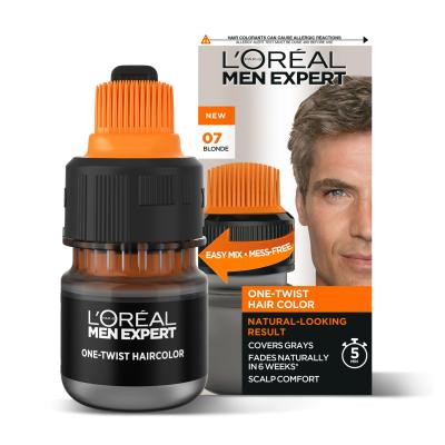 L&#039;Oréal Paris Men Expert One-Twist Hair Color Barva na vlasy pro muže 50 ml Odstín 07 Dark Blonde