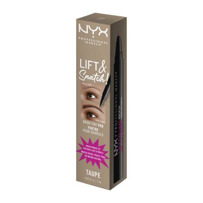 NYX Professional Makeup Lift &amp; Snatch! Tužka na obočí pro ženy 1 ml Odstín 03 Taupe
