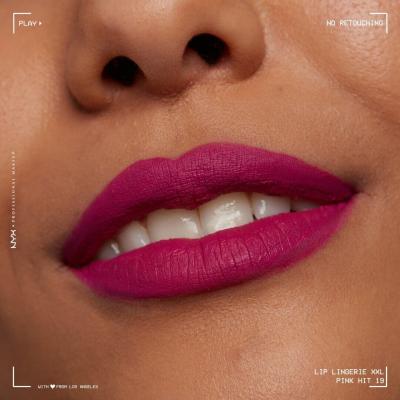 NYX Professional Makeup Lip Lingerie XXL Rtěnka pro ženy 4 ml Odstín 19 Pink Hit