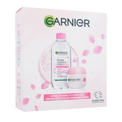 Garnier Skin Naturals Rose Cream Gift Set Dárková kazeta denní pleťový krém Skin Naturals Rose Cream 50 ml + micelární voda Skin Naturals Micellar Cleansing Water All-In-1 400 ml