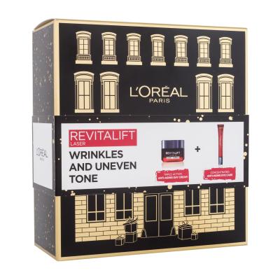 L'Oréal Paris Revitalift Laser X3 Day Cream Dárková kazeta denní pleťový krém Revitalift Laser X3 50 ml + oční krém Revitalift Laser X3 15 ml