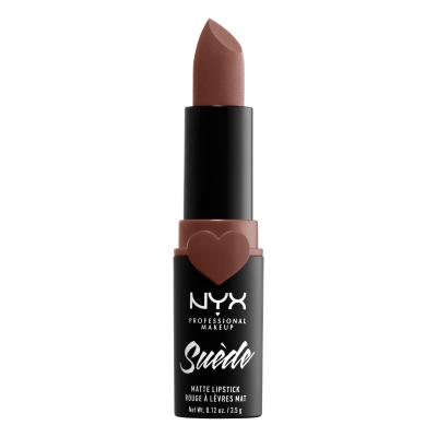 NYX Professional Makeup Suède Matte Lipstick Rtěnka pro ženy 3,5 g Odstín 04 Free Spirit