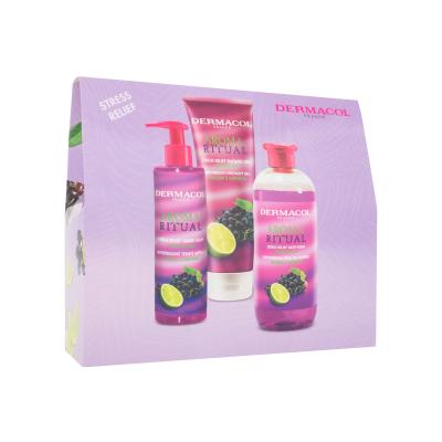 Dermacol Aroma Ritual Grape & Lime Dárková kazeta pěna do koupele 500 ml + sprchový gel 250 ml + tekuté mýdlo 250 ml