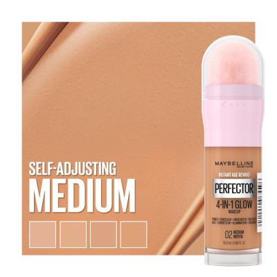 Maybelline Instant Anti-Age Perfector 4-In-1 Glow Make-up pro ženy 20 ml Odstín 02 Medium