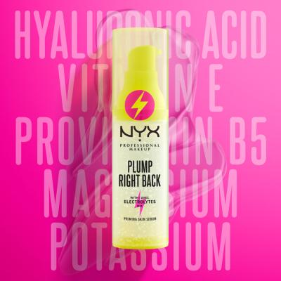 NYX Professional Makeup Plump Right Back Plumping Serum + Primer Báze pod make-up pro ženy 30 ml