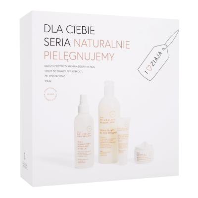 Ziaja Natural Care Dárková kazeta pleťový krém Natural Care Intensely Nourishing Day & Night Cream 50 ml + pleťové sérum Natural Care Face And Neck Serum 30 ml + pleťové tonikum Natural Care Face Toner 200 ml + sprchový gel Natural Care Shower Gel Refreshing 400 ml