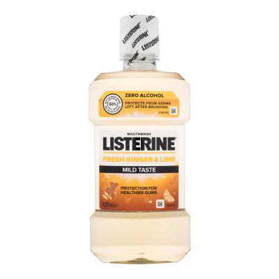 Listerine Fresh Ginger & Lime Mild Taste Mouthwash Ústní voda 500 ml