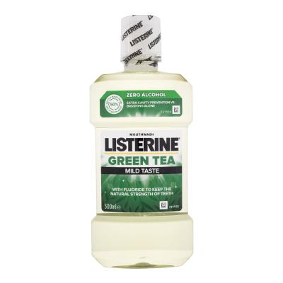 Listerine Green Tea Mild Taste Mouthwash Ústní voda 500 ml