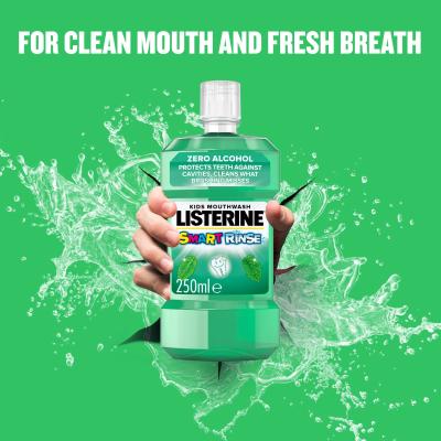 Listerine Smart Rinse Mild Mint Mouthwash Ústní voda pro děti 250 ml