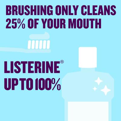 Listerine Total Care Sensitive Teeth Mild Taste Mouthwash 6 in 1 Ústní voda 500 ml