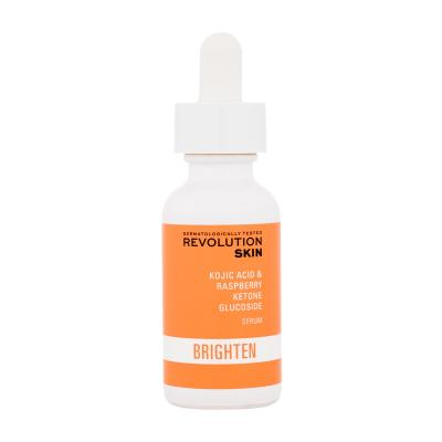 Revolution Skincare Brighten Kojic Acid & Raspberry Ketone Glucoside Serum Pleťové sérum pro ženy 30 ml