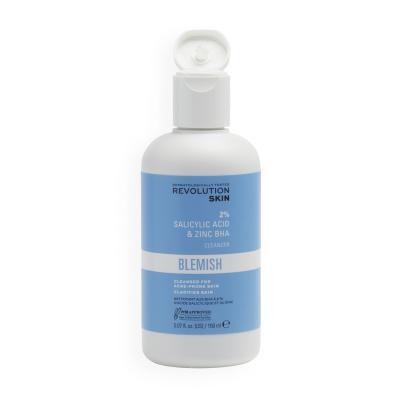 Revolution Skincare Blemish 2% Salicylic Acid &amp; Zinc BHA Cleanser Čisticí gel pro ženy 150 ml