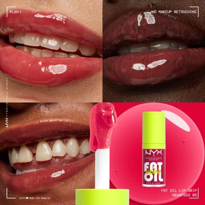 NYX Professional Makeup Fat Oil Lip Drip Olej na rty pro ženy 4,8 ml Odstín 05 Newsfeed