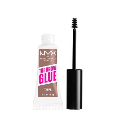 NYX Professional Makeup The Brow Glue Instant Brow Styler Gel a pomáda na obočí pro ženy 5 g Odstín 02 Taupe