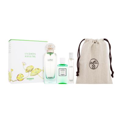 Hermes Un Jardin Sur Le Nil Dárková kazeta toaletní voda 100 ml + sprchový gel 40 ml + toaletní voda 15 ml