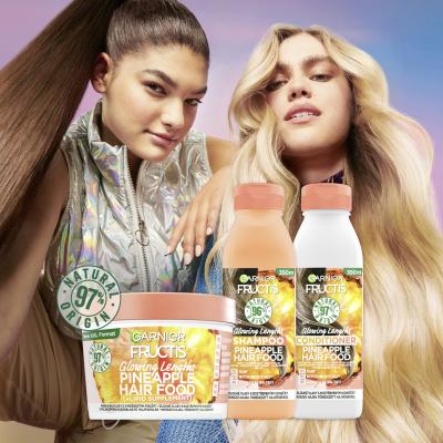 Garnier Fructis Hair Food Pineapple Glowing Lengths Shampoo Šampon pro ženy 350 ml