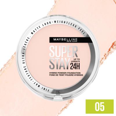 Maybelline Superstay 24H Hybrid Powder-Foundation Make-up pro ženy 9 g Odstín 05