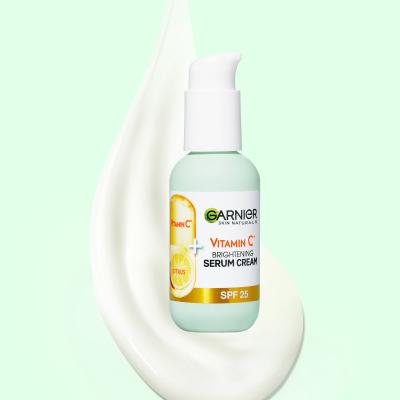Garnier Skin Naturals Vitamin C Brightening Serum Cream SPF25 Pleťové sérum pro ženy 50 ml