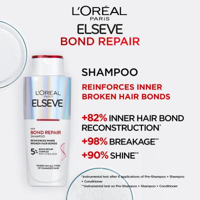L&#039;Oréal Paris Elseve Bond Repair Shampoo Šampon pro ženy 200 ml