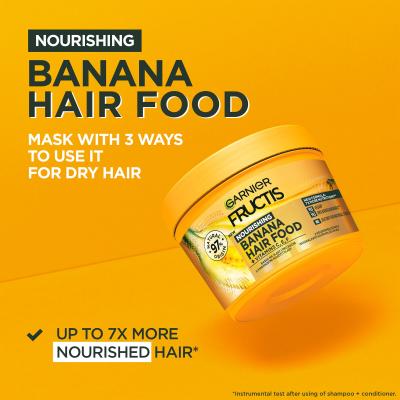 Garnier Fructis Hair Food Banana Nourishing Mask Maska na vlasy pro ženy 400 ml