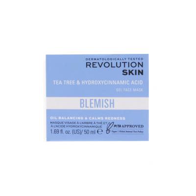 Revolution Skincare Blemish Tea Tree &amp; Hydroxycinnamic Acid Face Mask Pleťová maska pro ženy 50 ml