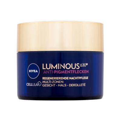Nivea Luminous 630 Antispot Night Complexion Repair Noční pleťový krém pro ženy 50 ml