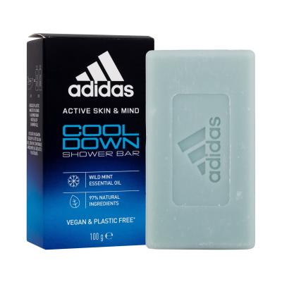 Adidas Cool Down Shower Bar Tuhé mýdlo pro muže 100 g
