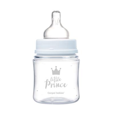 Canpol babies Royal Baby Easy Start Anti-Colic Bottle Little Prince 0m+ Kojenecká lahev pro děti 120 ml