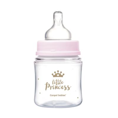 Canpol babies Royal Baby Easy Start Anti-Colic Bottle Little Princess 0m+ Kojenecká lahev pro děti 120 ml