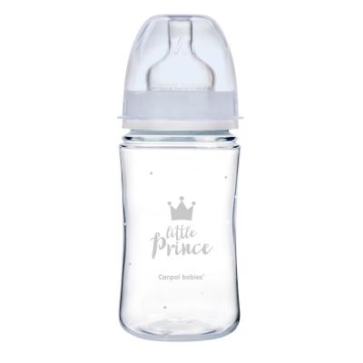 Canpol babies Royal Baby Easy Start Anti-Colic Bottle Little Prince 3m+ Kojenecká lahev pro děti 240 ml