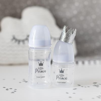 Canpol babies Royal Baby Easy Start Anti-Colic Bottle Little Prince 3m+ Kojenecká lahev pro děti 240 ml