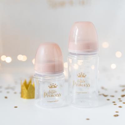 Canpol babies Royal Baby Easy Start Anti-Colic Bottle Little Princess 3m+ Kojenecká lahev pro děti 240 ml
