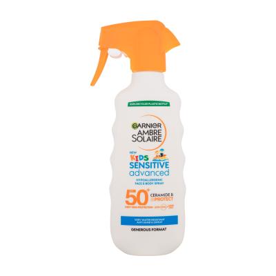 Garnier Ambre Solaire Kids Sensitive Advanced Spray SPF50+ Opalovací přípravek na tělo pro děti 270 ml