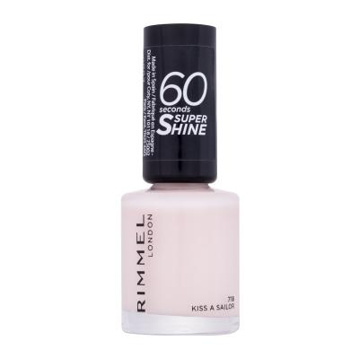 Rimmel London 60 Seconds Super Shine Lak na nehty pro ženy 8 ml Odstín 718 Kiss A Sailor