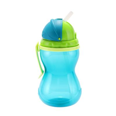 Canpol babies Active Cup Sport Cup With Flip-Top Straw Blue Hrneček pro děti 370 ml