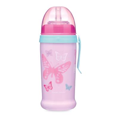 Canpol babies Active Cup Non-Spill Sport Cup Butterfly Pink Hrneček pro děti 350 ml