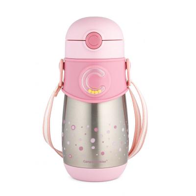 Canpol babies Travel Cup Thermal Insulated Sport Cup Pink Hrneček pro děti 300 ml