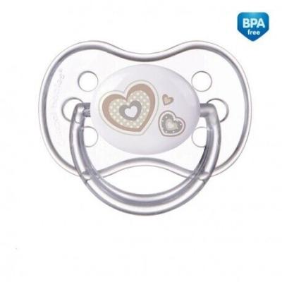 Canpol babies Newborn Baby More Comfort Silicone Soother Hearts 0-6m Dudlík pro děti 1 ks