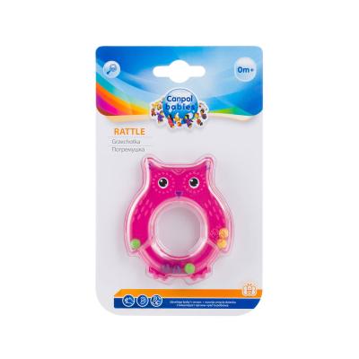 Canpol babies Rattle Owl Pink Hračka pro děti 1 ks
