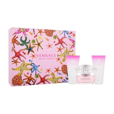 Versace Bright Crystal Dárková kazeta toaletní voda 50 ml + tělové mléko 50 ml + sprchový gel 50 ml