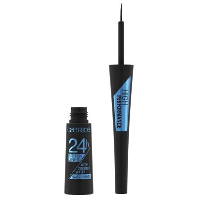 Catrice 24H Brush Liner Waterproof Oční linka pro ženy 3 ml Odstín 010 Ultra Black Waterproof