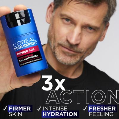 L&#039;Oréal Paris Men Expert Power Age 24H Moisturiser Denní pleťový krém pro muže 50 ml