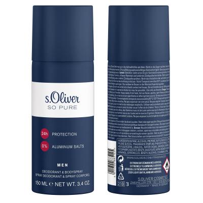 s.Oliver So Pure Deodorant pro muže 150 ml