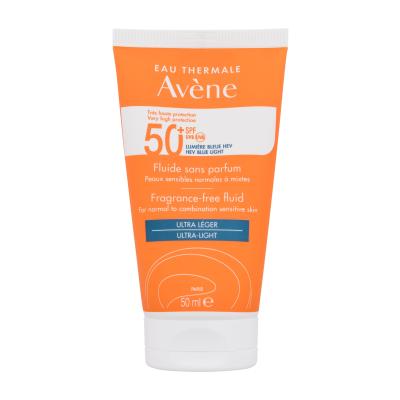 Avene Sun Fragrance-Free Fluid Ultra-Light SPF50+ Opalovací přípravek na obličej 50 ml