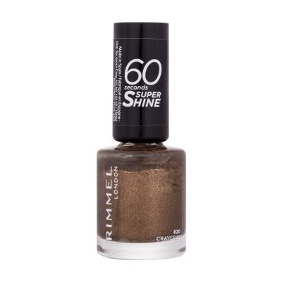 Rimmel London 60 Seconds Super Shine Lak na nehty pro ženy 8 ml Odstín 820 Craycray