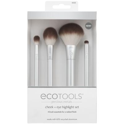 EcoTools Precious Metals Cheek + Eye Highlight Set Štětec pro ženy Set