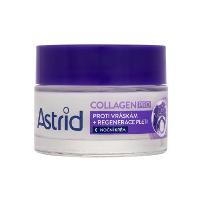 Astrid Collagen PRO Anti-Wrinkle And Regenerating Night Cream Noční pleťový krém pro ženy 50 ml