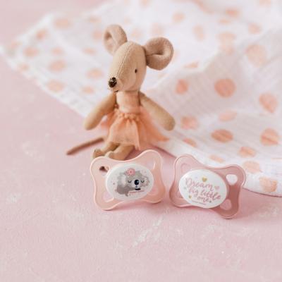 Canpol babies Sleepy Koala Mini Soother Pink 0-2m Dudlík pro děti 2 ks